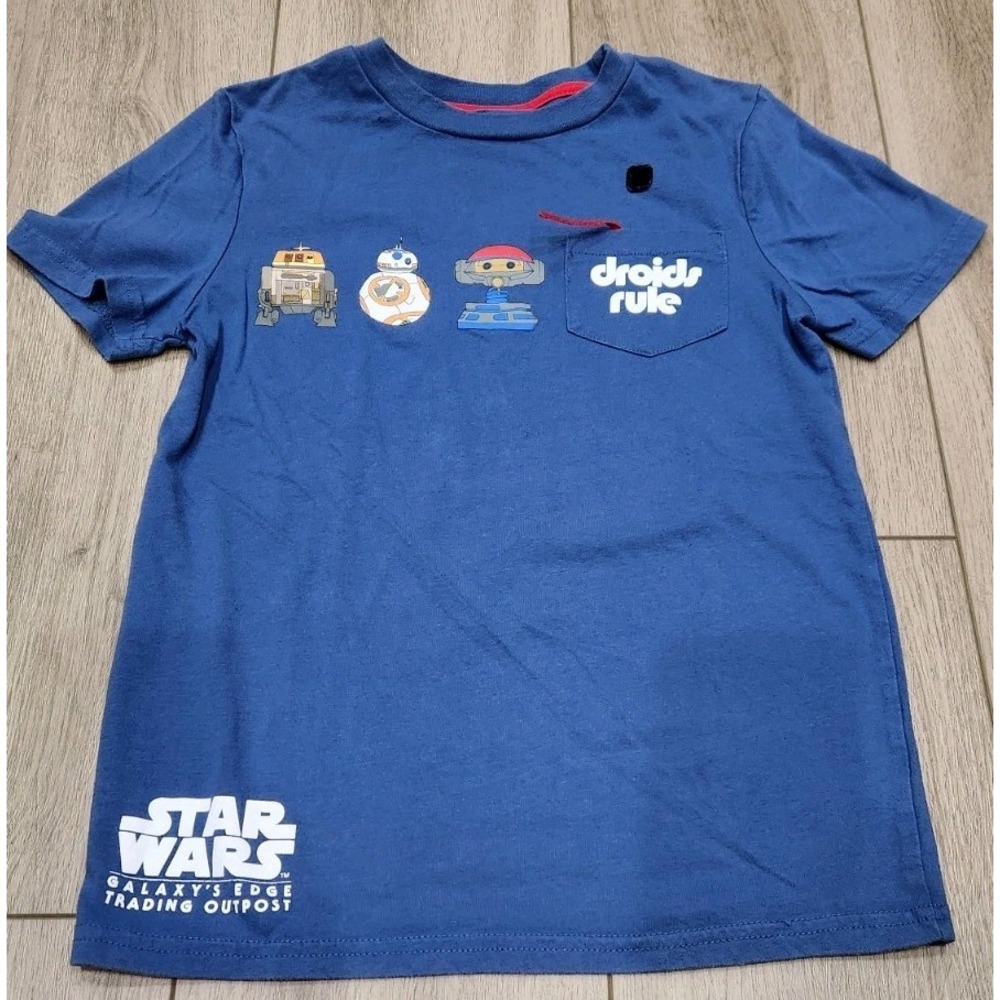 Star Wars Galaxy's Edge Droids Rule Kids Shirt M‎ DisneyParks Trading Outpost